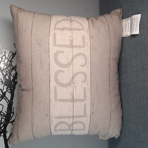 Fall Harvest Pillow Toss Throw Bed Accent Thanksgiving Autumn Blessed Thanks - Picture 2 of 3